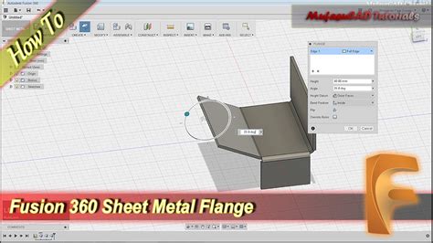 how to bend sheet metal fusion 360|fusion 360 flange sheet metal.